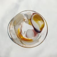 マーブルリム鉢　　　　　　カフェモカ&マスタードイエロー