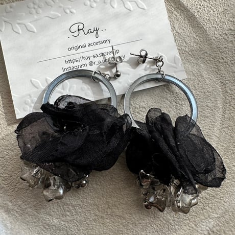 一点物♥noir glass flower