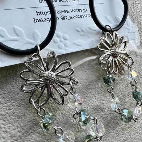 一点物 mat blackとsilver flower