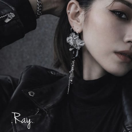 flower long chain⛓️silver