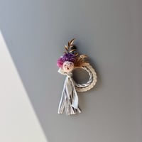 しめ縄【パープルマムの金リング】