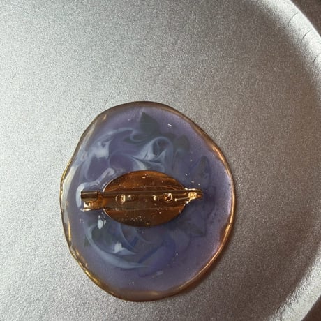 ブローチ 「デルフィニウムレジン」