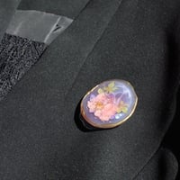 ブローチ 「デルフィニウムレジン」