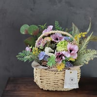 アネモネのフラワーバスケット(アーティフィシャル)