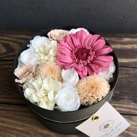 フラワーボックスB プリザーブドフラワーピンク