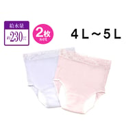 【給水量230cc】安心ショーツ　無地２色組（４L～５L）