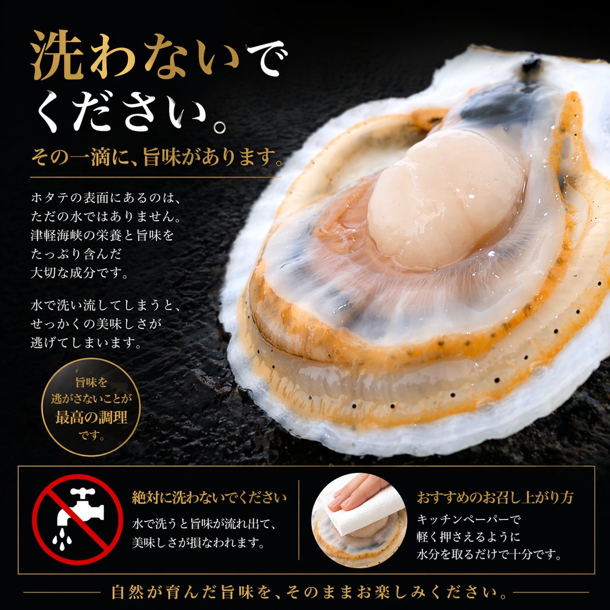 これが本物！漁師が喰うホタテ【1㎏】ヘラ付 | 山六水産