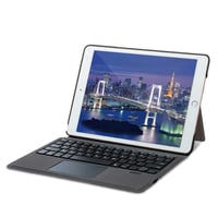 iPad 9.7（第6・5世代）対応 ワイヤレスキーボード付ケース（タッチパッド付）　ブラック