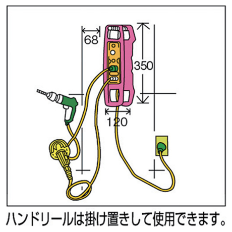 【5営業日以内に出荷】日動工業 スピードコントローラー100V ハンドリーリタイプ 屋内型 10m アース付 サーキットブレーカー付 SH-E102