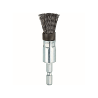 【5営業日以内に出荷】トラスコ中山 六角軸筒型ブラシΦ15Ｘ6.35 鋼線0.3 スプリング付 TEBS6-15S