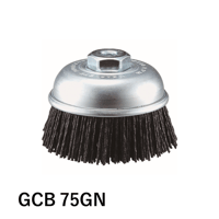 【5営業日以内に出荷】トラスコ中山 カップブラシ Φ75 砥粒ナイロン 電動用 GCB-75GN