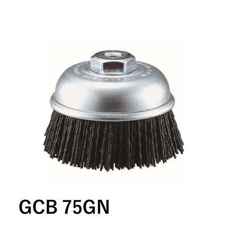 【5営業日以内に出荷】トラスコ中山 カップブラシ Φ75 砥粒ナイロン 電動用 GCB-75GN