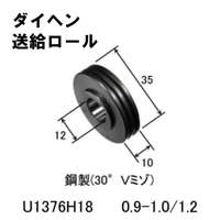 【5営業日以内に出荷】ダイヘン 送給ロール (0.9-1.0/1.2) U1376H18
