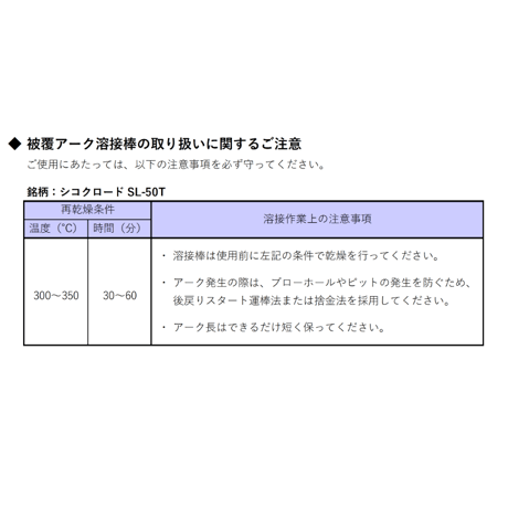 【タック溶接ならコレ！・送料無料・在庫品】シコクロード SL-50T φ3.2×350㎜ 20kg