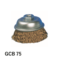 【5営業日以内に出荷】トラスコ中山 カップブラシ Φ75 真鍮メッキ 電動用 GCB-75