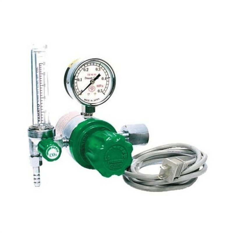 未使用　一般鉱工業用圧力調整器YR-507F 楽天市場】ヒーター付調整器 真鍮タイプ YR507F-2 炭酸ガス用