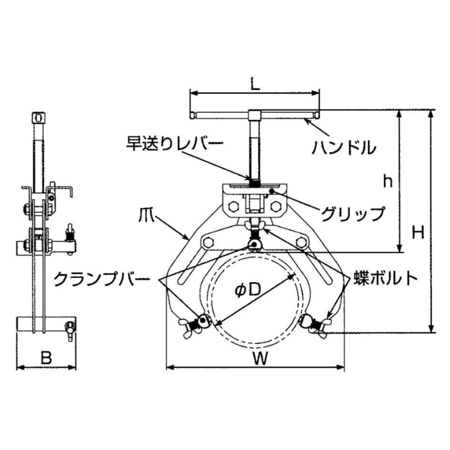 【5営業日以内に出荷】スーパーツール パイプ溶接用外面クランプ WOC12