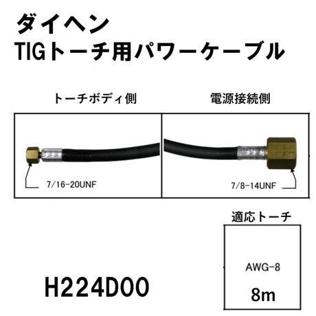 CATEGORY TIGトーチパワーケーブル | 溶接棒・溶接機材の通販サイト