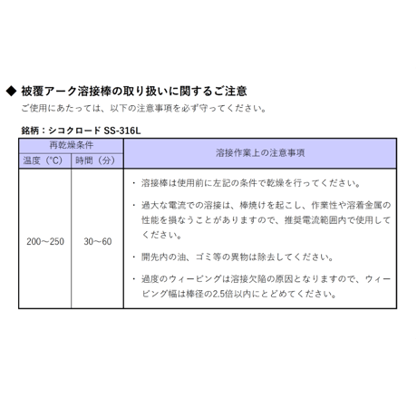 【在庫品】シコクロードSS-316L φ2.6×300㎜ 2.5kg