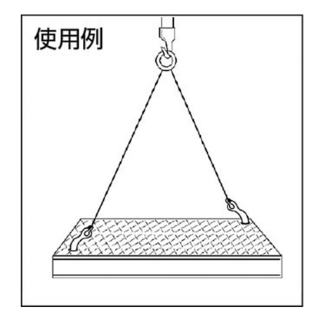 【シンプル・軽量で使いやすいフックです！！・5営業日以内に出荷】スーパーツール 覆工板フック FKH1