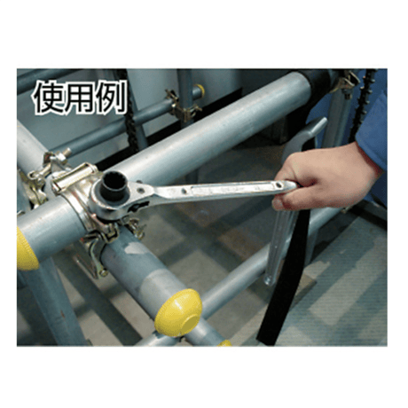 【5営業日以内に出荷】スーパーツール 曲がりしの付･両口ラチェットレンチ RNB1719