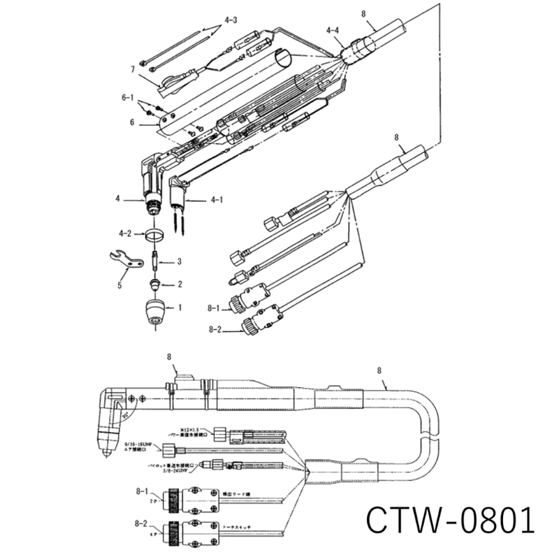 ダイヘン、プラズマ、トーチ、ボディ ダイヘン ( DAIHEN ) トーチ ボディ H1002S00 プラズマ 切断