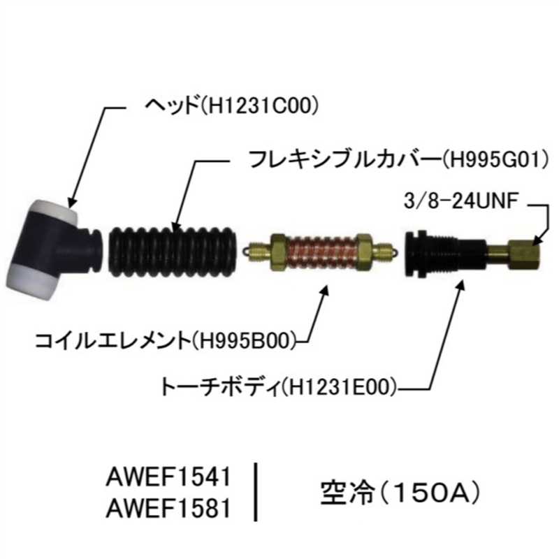 5営業日以内に出荷】ダイヘン TIGトーチボディ H1231E00 | 溶接 5営業日以内に出荷】ダイヘン TIGトーチボディ H1231E00 | 溶接