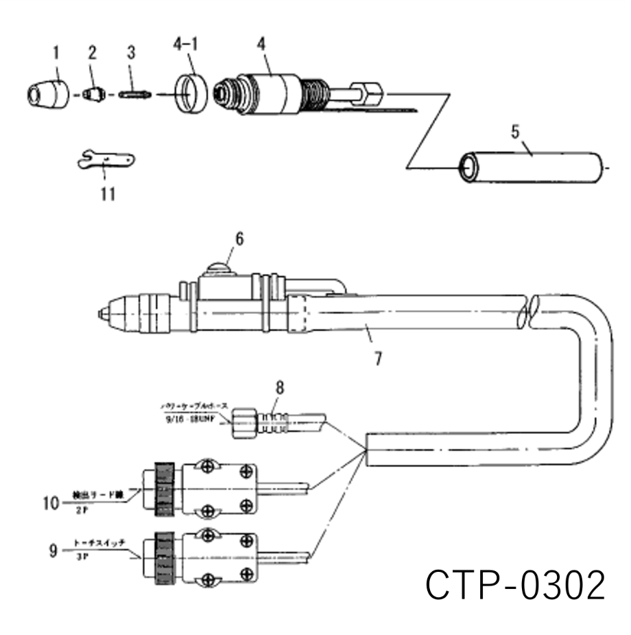 送料無料・5営業日以内に出荷】ダイヘン プラズマトーチボディ