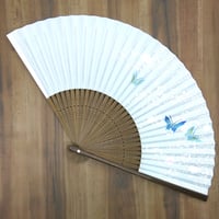 京都・伊藤常 女性用紙扇子【蝶】ピンク | CATARACT