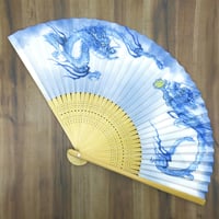 京都・伊藤常　男性用紙扇子【龍】