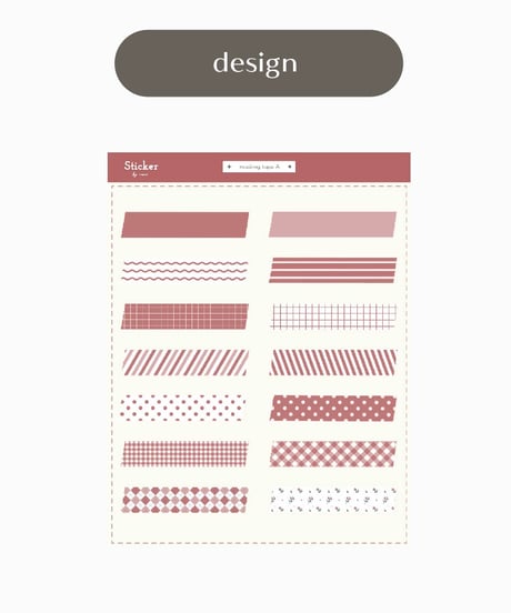 10 colors Sticker-Masking Tape A [.goodnotes]