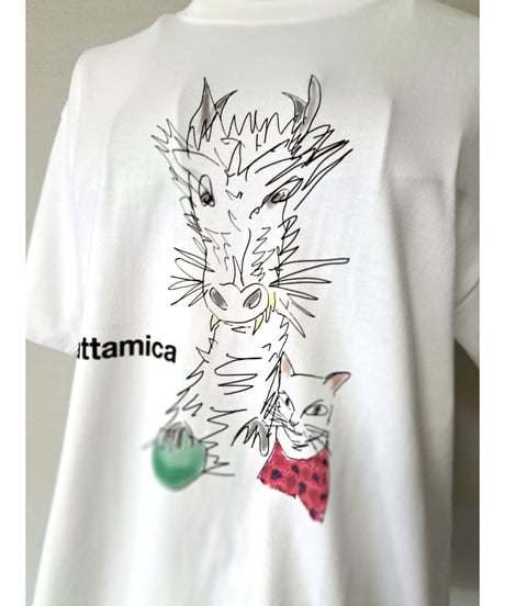 アッタミカのTシャツ（ドラゴンと猫のサバリン）