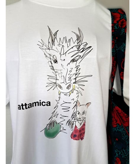 アッタミカのTシャツ（ドラゴンと猫のサバリン）
