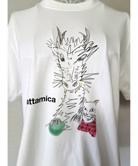 アッタミカのTシャツ（ドラゴンと猫のサバリン）