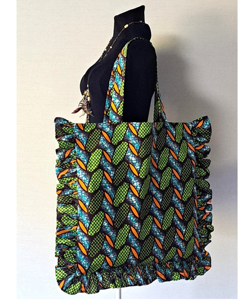 Rapha 限定　エレン•ペイジリーチ　バーパック　美品 ヒマワリラージエコバッグ（グリーンxオレンジxライトブルー