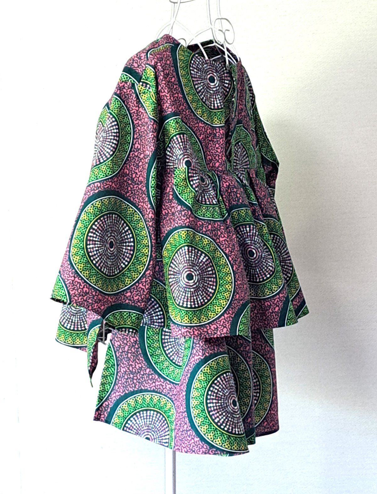 PG フラワーパターン裏地 ストレートパンツ ピンク Shoowtime パンツ Flower pattern 2 tuck wide pants / フラワー