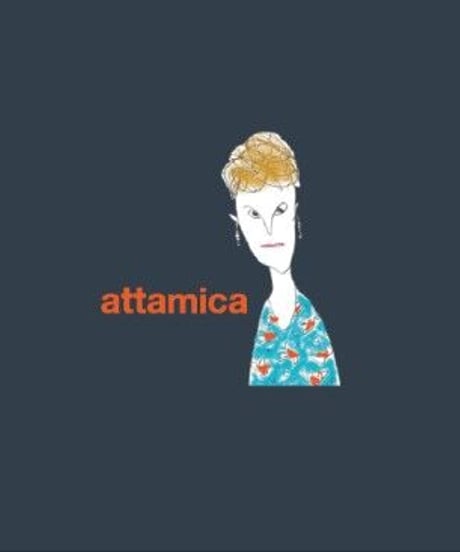 アッタミカのオーガニックコットン長四角ポーチ（ネイビー）