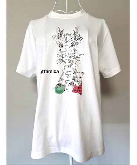 アッタミカのTシャツ（ドラゴンと猫のサバリン）