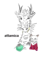 アッタミカのTシャツ（ドラゴンと猫のサバリン）