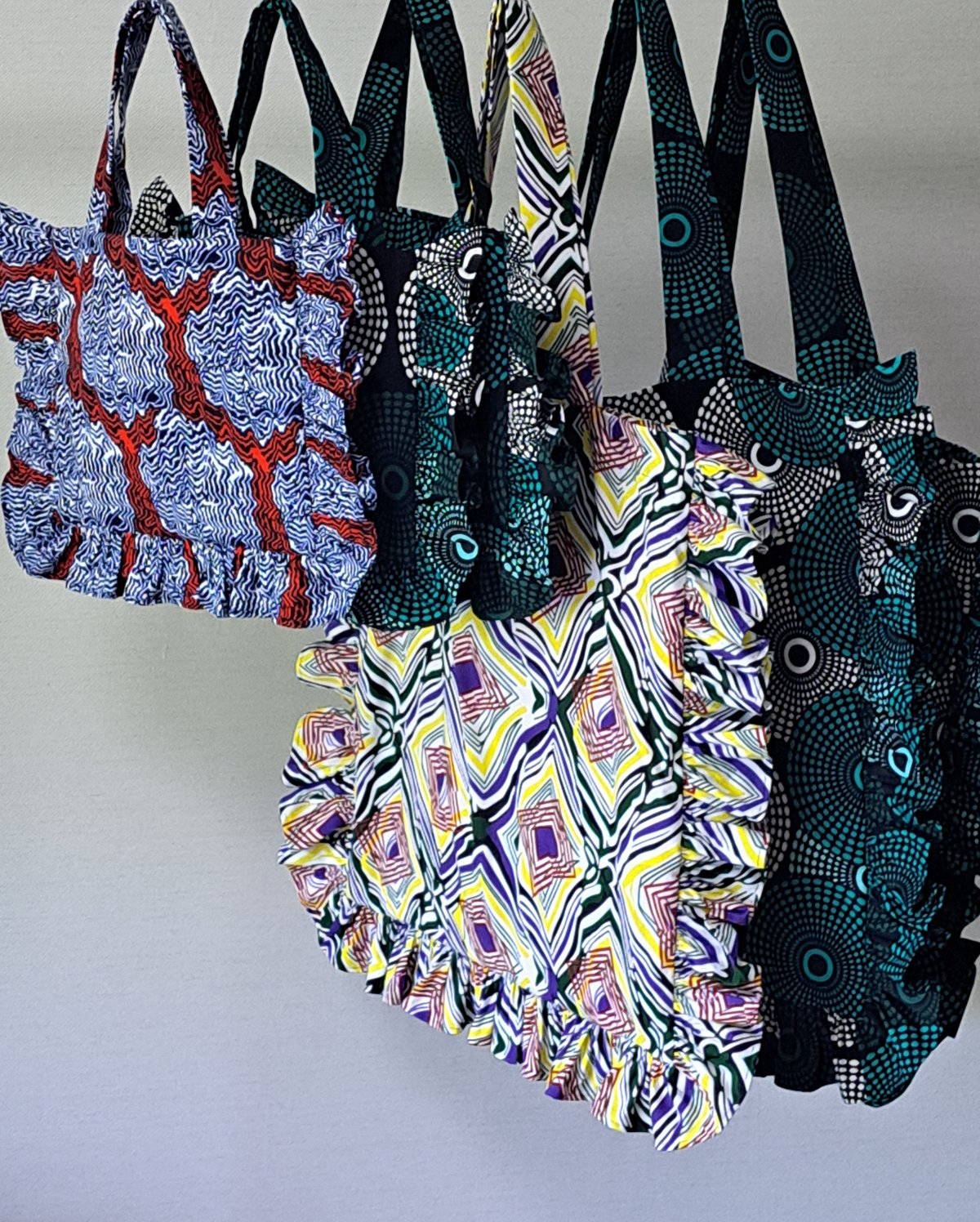 ヒマワリラージエコバッグ（波動グリーンシェイドB） | attamica