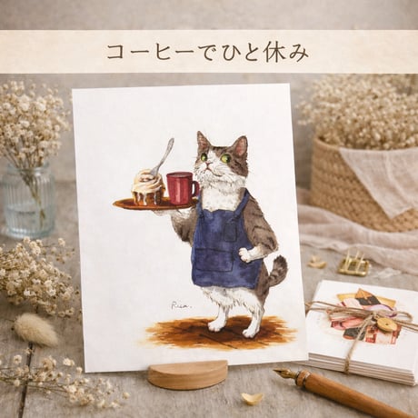 チャリティ：猫さんポストカード