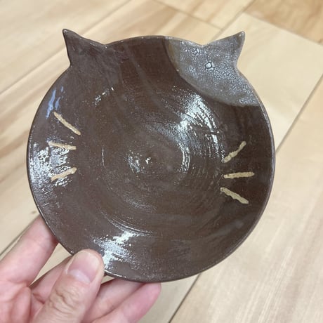 猫ちゃん陶器皿（中）