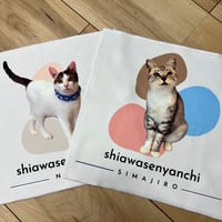 猫さんプリントハンカチ：完全ご支援