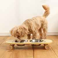 SK8PLATE小 ペット用エサ皿 スケートボード型  /【 PETTO 】ペットと
