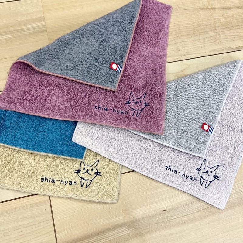 しあにゃんリバーシブルタオルハンカチ | shianyan.shop
