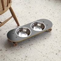 SK8PLATE大 ペット用エサ皿 スケートボード型  /【 PETTO 】ペットと