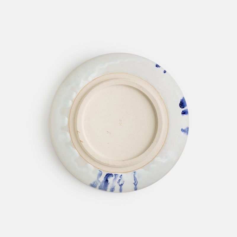 瑠璃釉垂らし / 平皿 / 大 | 法勝寺焼 松花窯