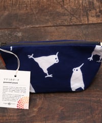 【数量限定】マチつきポーチ〈オカメインコちらし〉