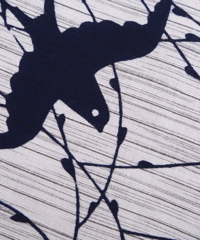 柳に燕〈阿波しじら織〉☆インディゴ染め | nugooNEXT