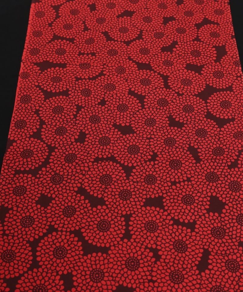 古美濃　小菊図　小柄 菊小紋〈エンジ〉 ☆nugoo classic | nugooNEXT
